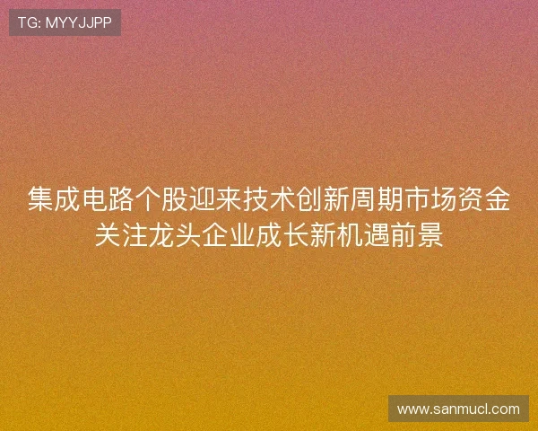 集成电路个股迎来技术创新周期市场资金关注龙头企业成长新机遇前景